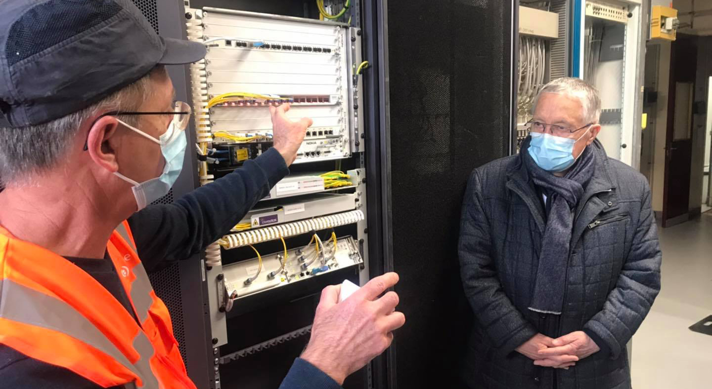 Visite de travaux de déploiement FttH